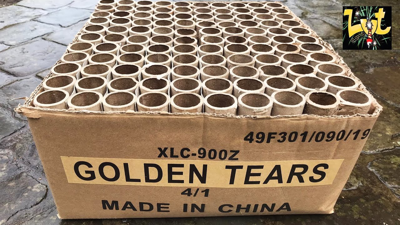 Golden Tears 100 Shots Flowerbed Salon Roger Fireworks