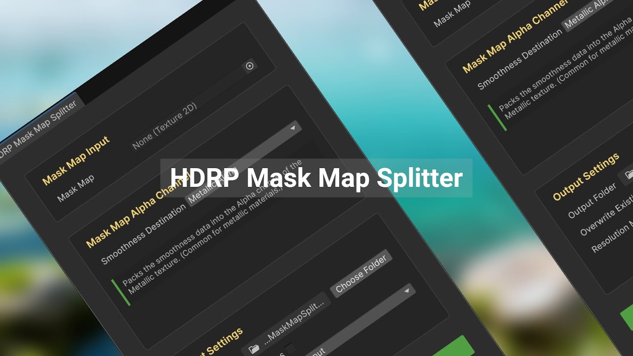 HDRP Mask Map Splitter | Seamlessly Migrate Materials to Built-in & URP