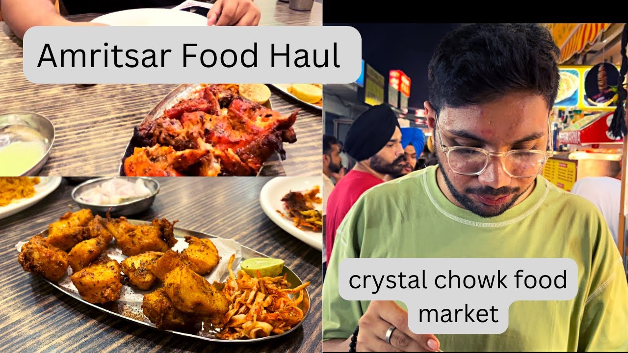AMRITSAR FOOD VLOG | TRYING THE FOOD OF CRYSTAL CHOWK MARKET