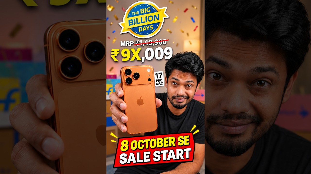 iPhone Price in Flipkart BBD Sale 2026 🔥 8 October Date + Card Offers etc...