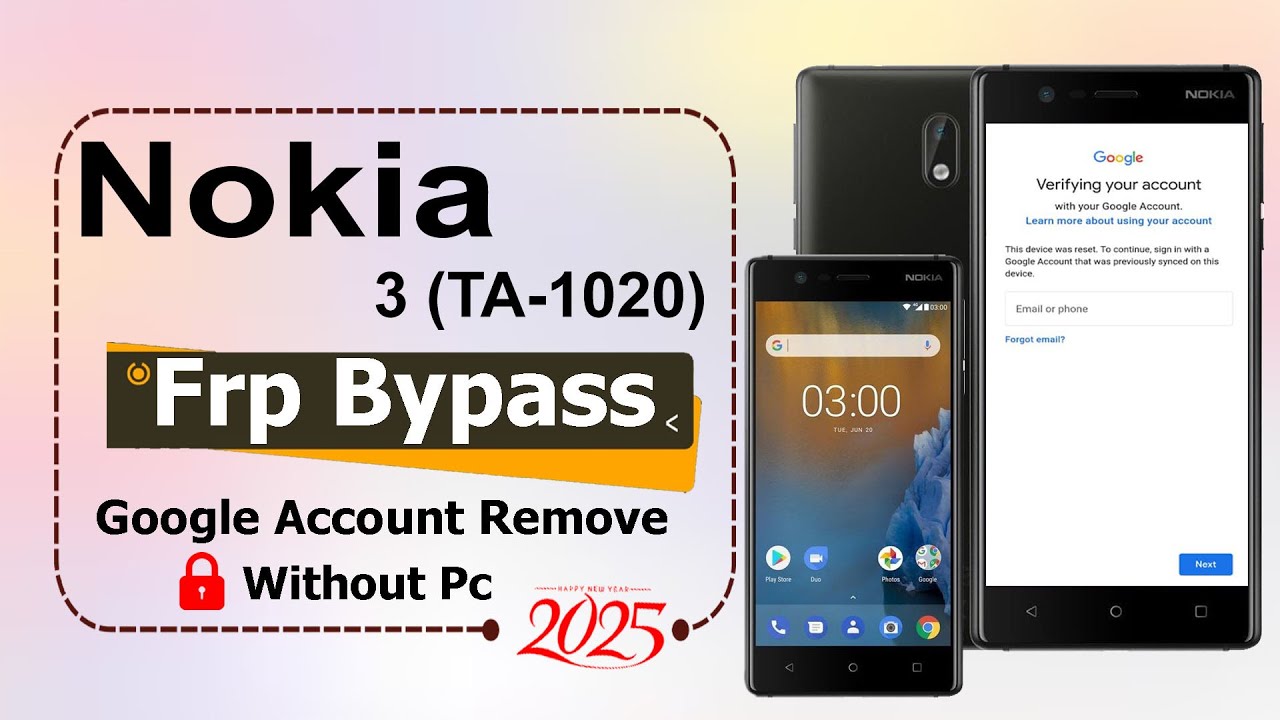 Nokia 3 (TA-1020) FRP Bypass 2025 – Remove Google Account Without PC (100% Working!)✅ Without Pc2025