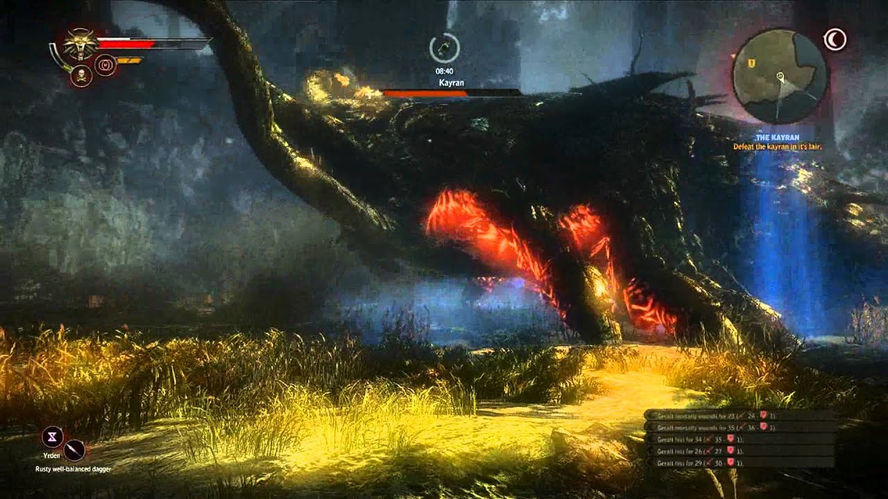 The Witcher  2 - Kayran Boss Fight [Insane Difficulty]