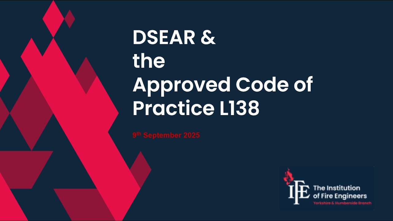 DSEAR & the Approved Code of Practice L138