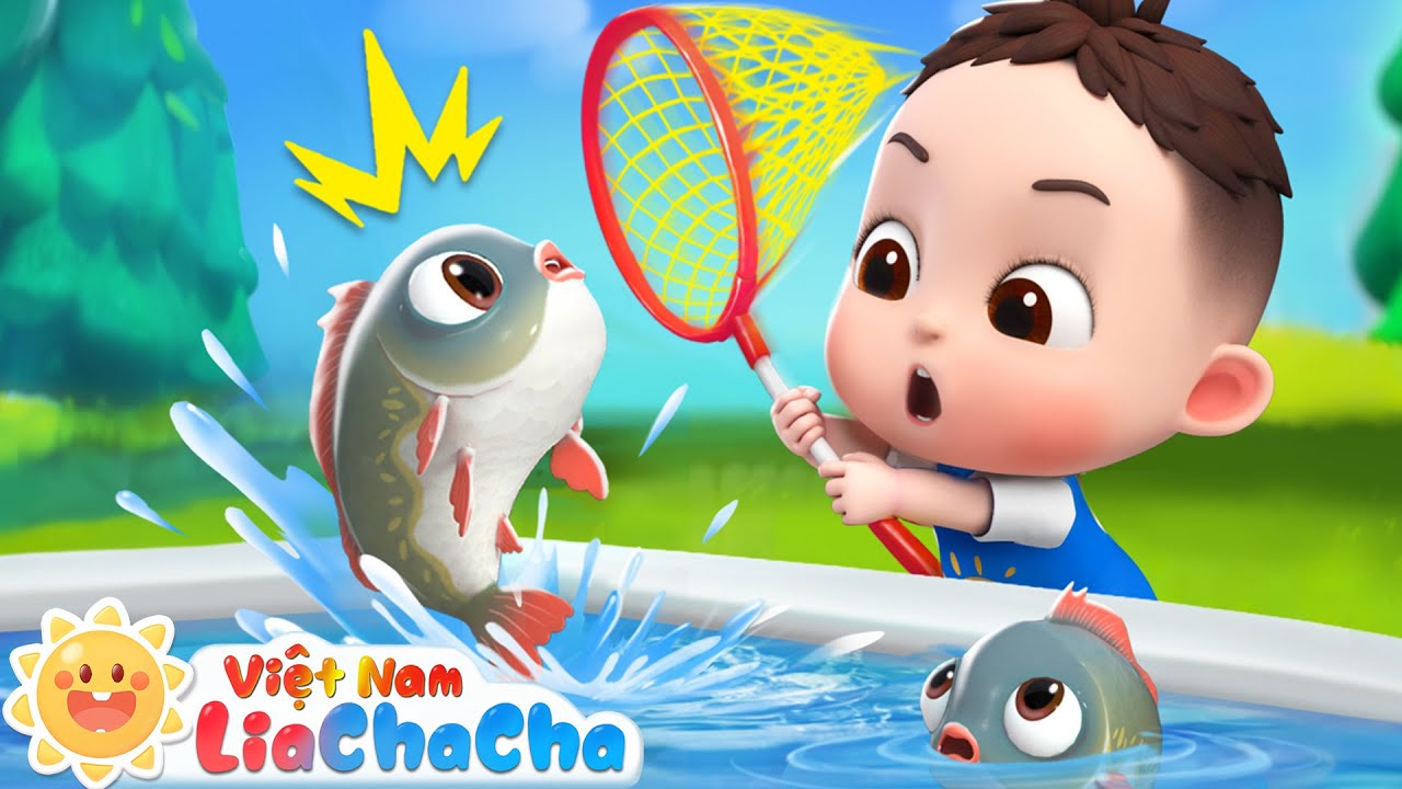 🎣 1 2 3 4 5, c&ugrave;ng đi c&acirc;u c&aacute; n&agrave;o | Lia v&agrave; Chacha đi c&acirc;u c&aacute; | LiaChaCha - Ca Nhạc Thiếu Nhi Việt Nam