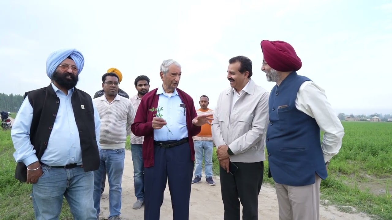Dr  Khush Visit, Pb Agro & NSI Alfalfa Project, Ludhiana, India