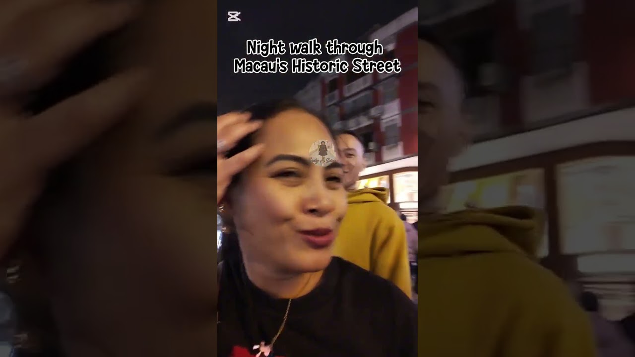 Night walk through Macau's historic street #shortsviral 