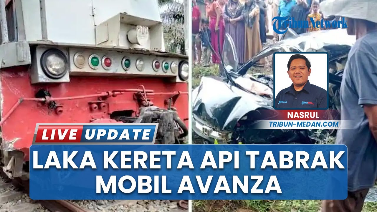 Kecelakaan Kereta Api Tabrak Avanza