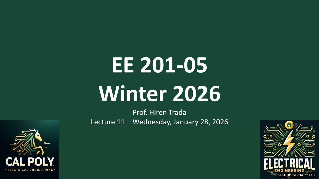EE 201-05 - Лекция 11 - 2026_01_28 - Суперпозиция
