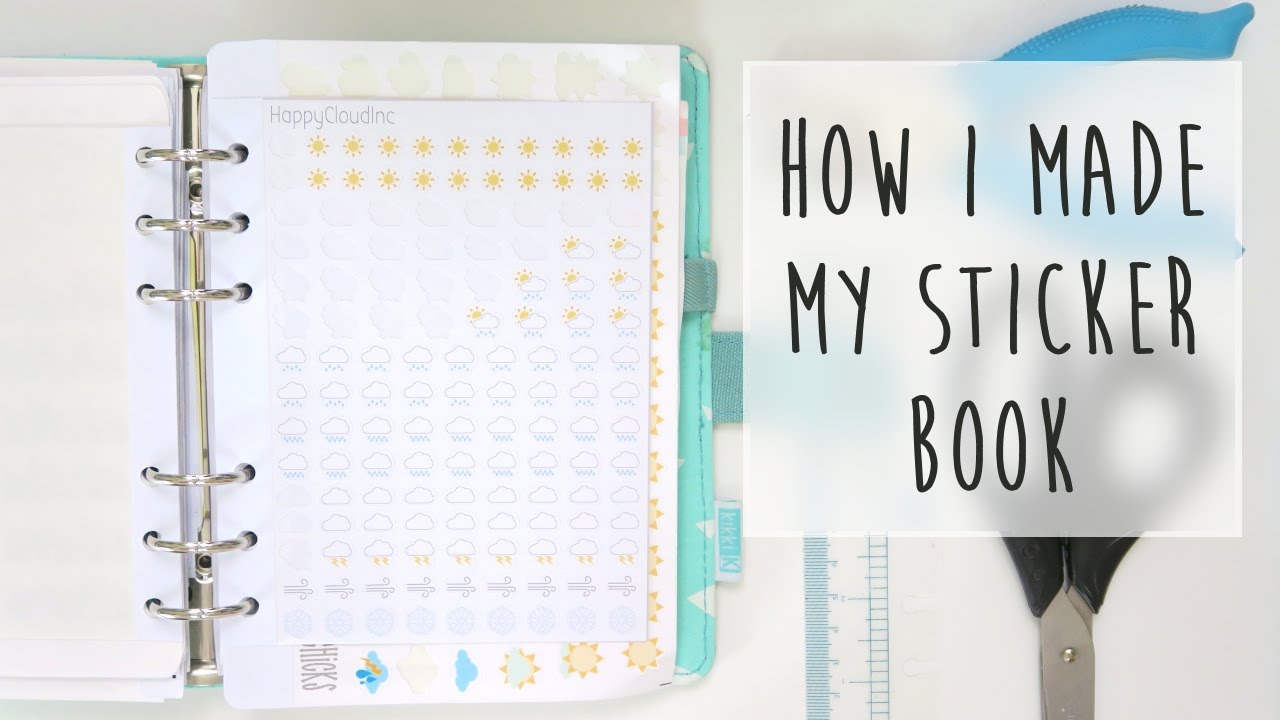 How I made my Kikki K sticker book