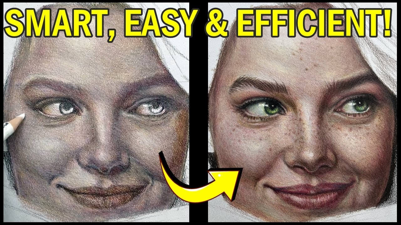 DON'T Waste Pencils✏️This Prismacolor + Polychromos Technique Changed How I Draw Skin✏️