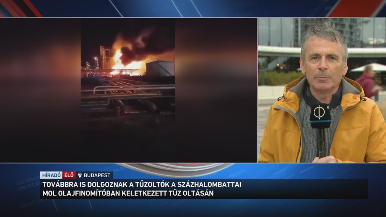 Még dolgoznak a tűzoltók a százhalombattai olajfinomítóban