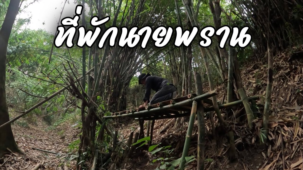 สร้างที่พักกลางป่า2แบบ ที่พักนายพรานกับที่พักคนเดินป่าทั่วไป