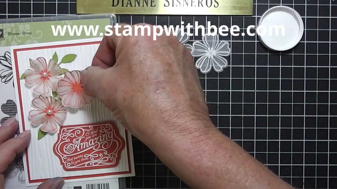 Embossed Vellum Flower Video