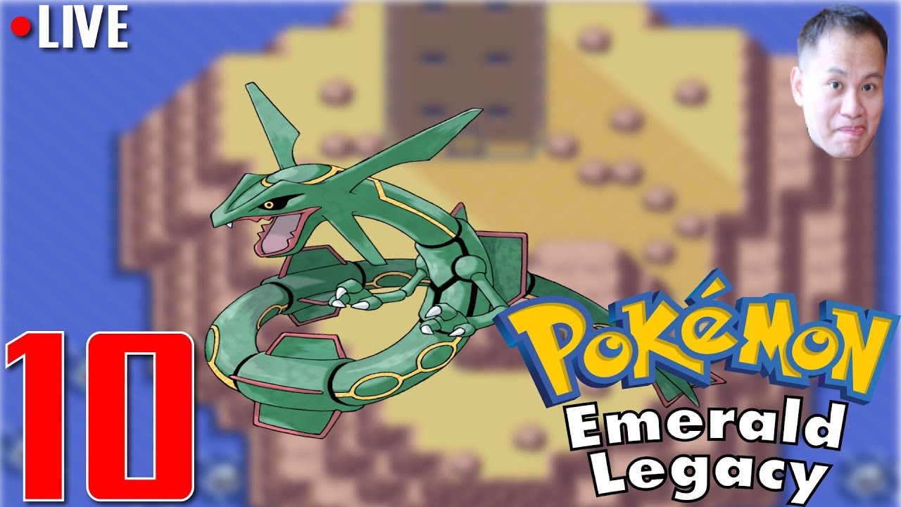 LIVE - สู้ยิม 8 จับ Rayquaza สู้แชมเปี้ยนได้ไหม - Pokémon Emerald Legacy Part 10