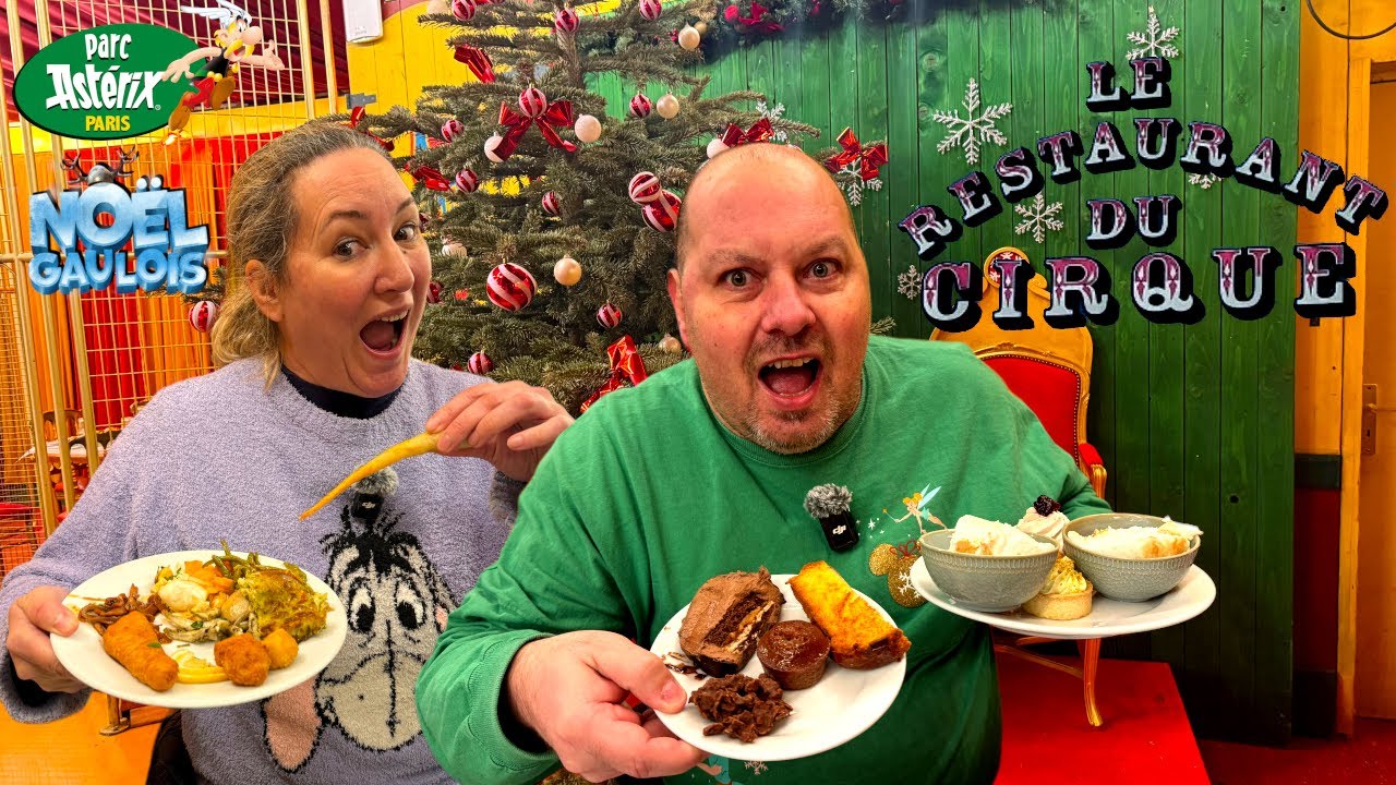 ON TESTE LE RESTAURANT LE CIRQUE AU PARC ASTERIX POUR LE NOEL GAULOIS