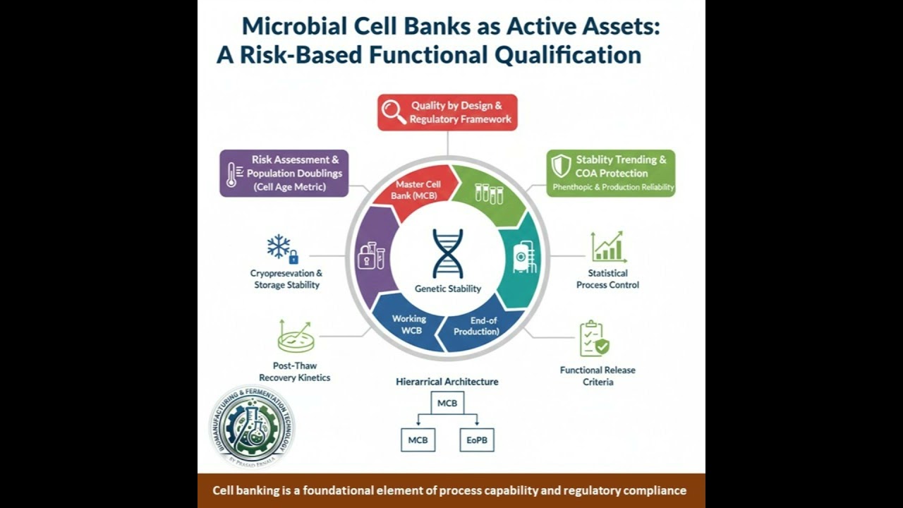 Microbial Cell Banks as Active Assets: A Risk-Based Functional Qualification