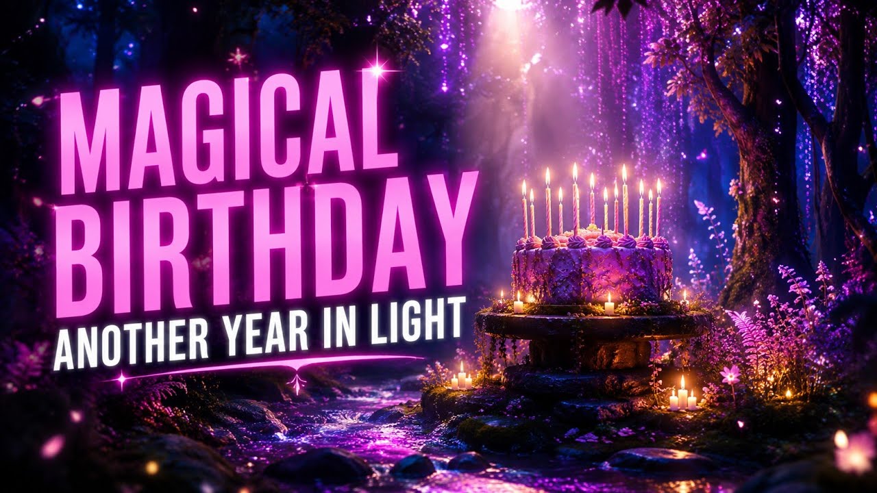 ✨Best Magical Birthday Wishes Ever | Mystical Forest Lights 🎂