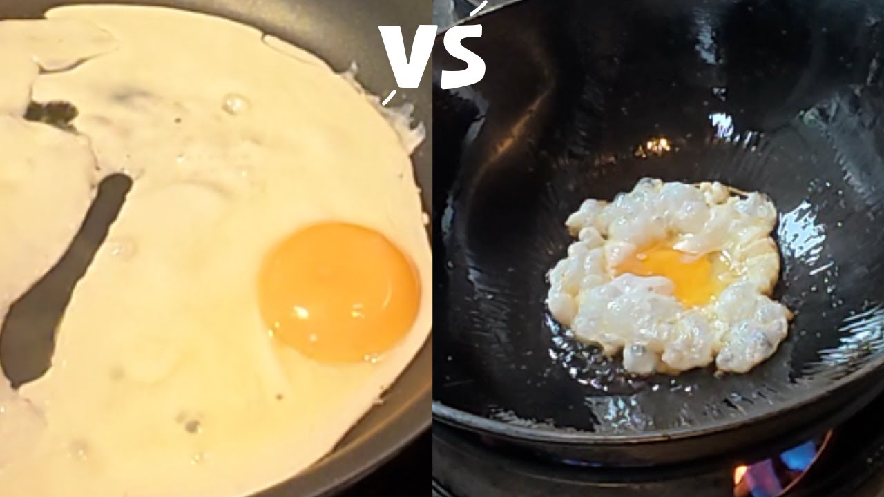 Electric Stove Vs Wok Fried Eggs