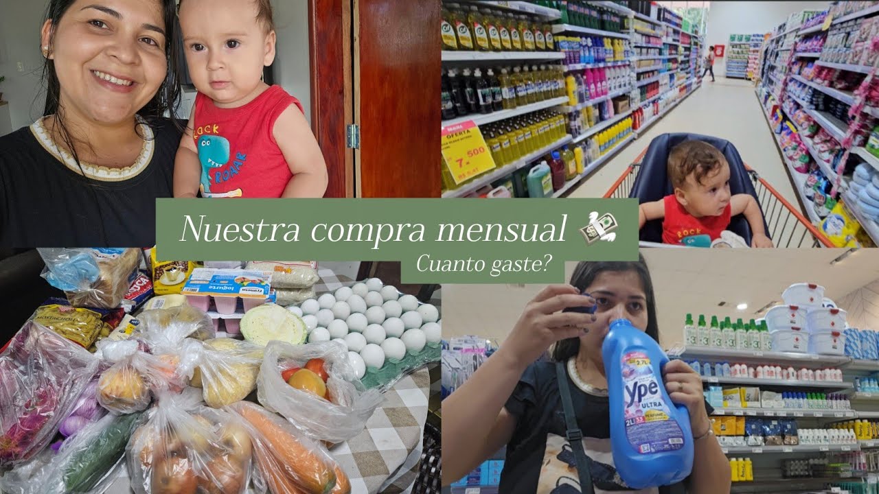 NUESTRA COMPRA MENSUAL EN MAXI HIPERMERCADO/CUANTO GASTE? 