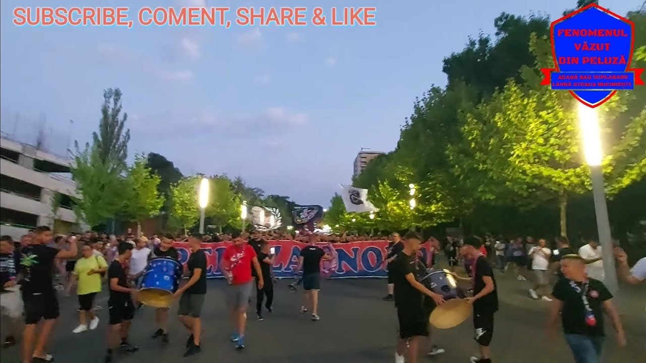 BRIGAZILE DIN PELUZA NORD SE INTALNESC INAINTE DE STEAUA 1 - 2 VIKING- infrangere nemeritata -CORTEO