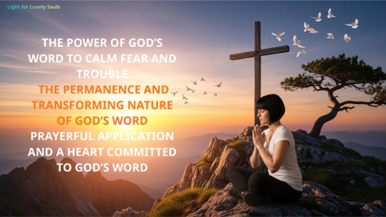 When God’s Word Speaks Louder Than Fear: A Prayer for Troubled Hearts / awakening the dawn