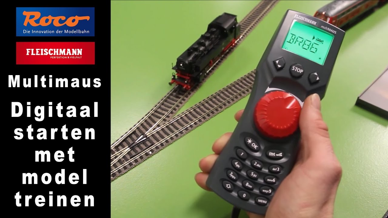 Digitaal starten met modeltreinen. Fleischmann - Roco Multimaus.