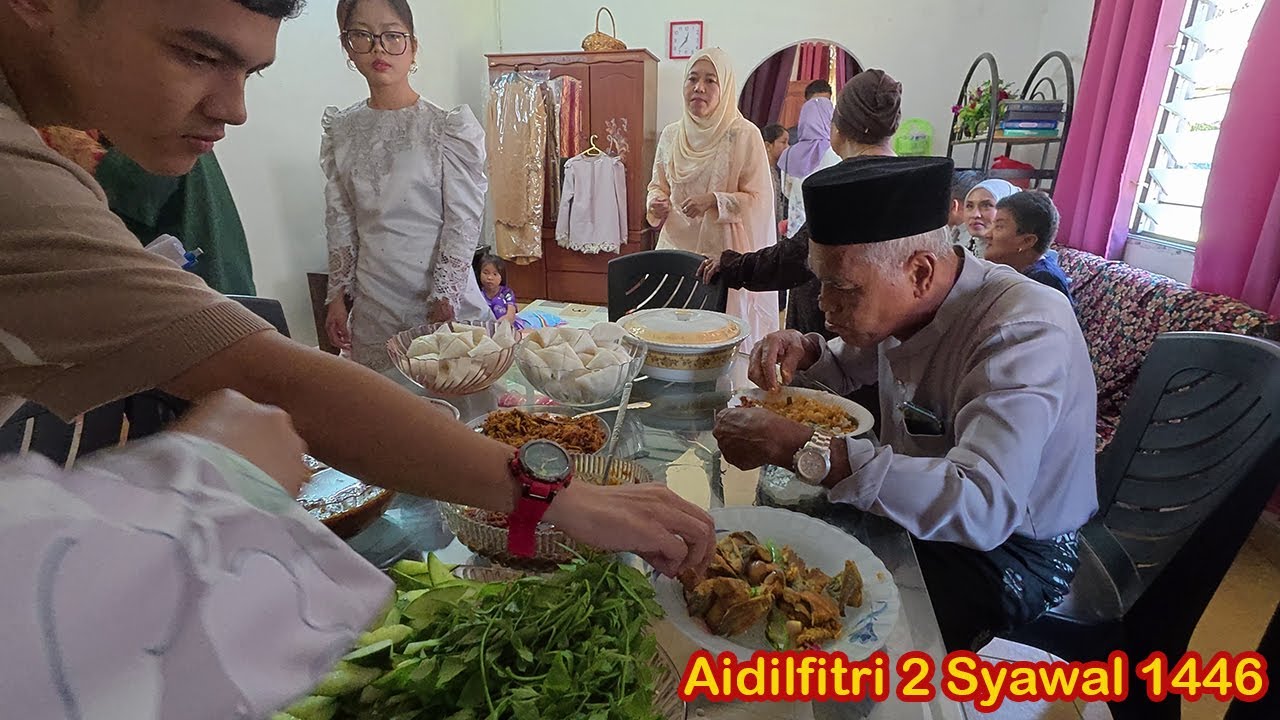 Hari Raya 2025 | 2 Syawal | raya Kg Guar Manong | reaksi hadiah untuk tok | kejutan hari lahir Umi