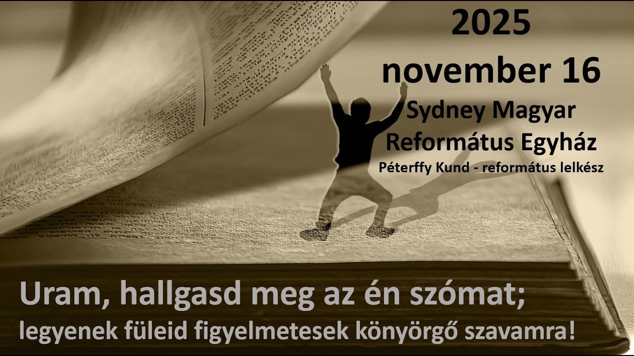 Sydney Magyar Református Egyház 2025 november 16