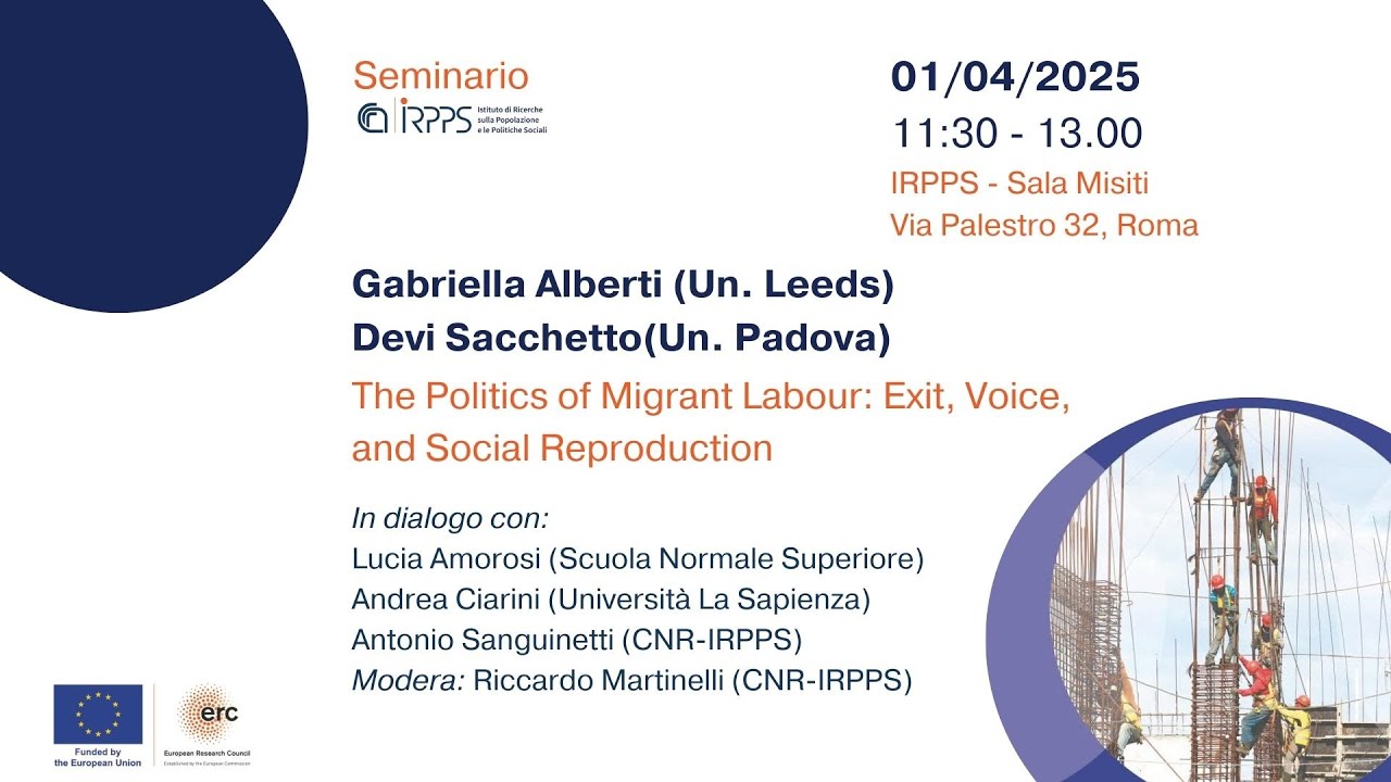 Seminario The Politics of Migrant Labour