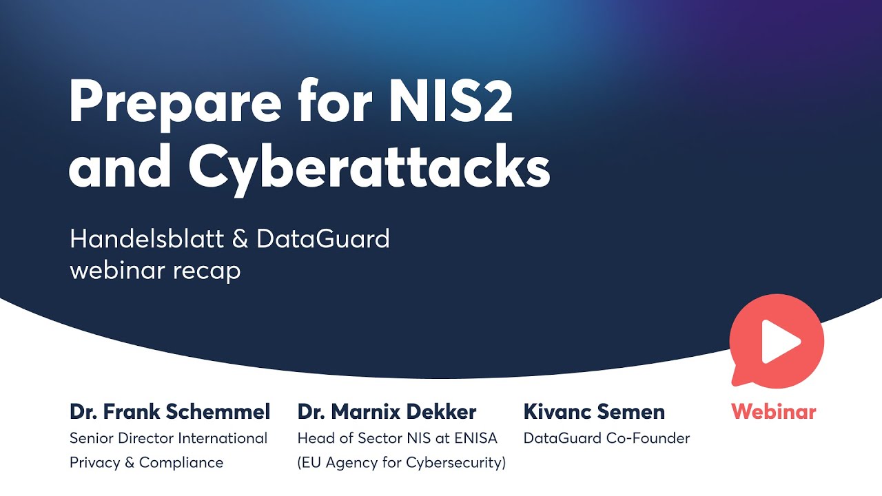 Handelsblatt & DataGuard NIS2 Directive webinar recap
