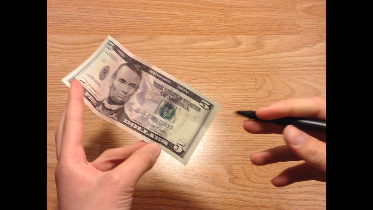 Pen Through Dollar Trick Tutorial