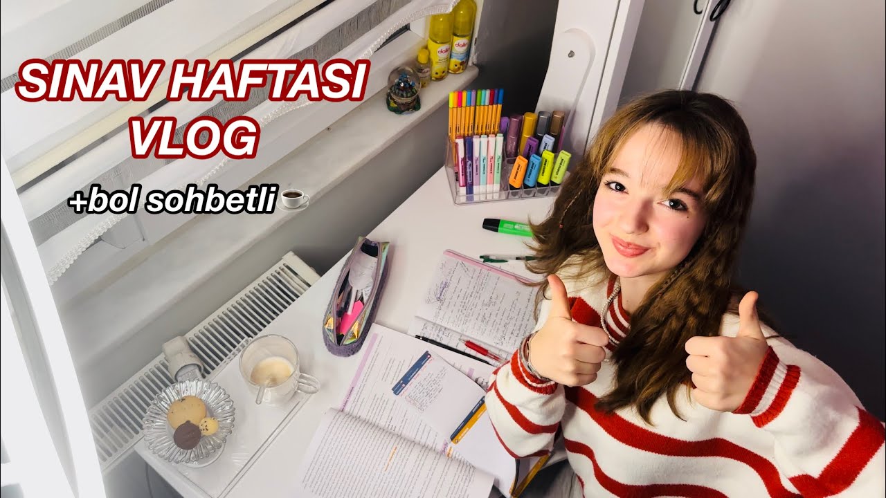 SINAV HAFTASI VLOG,Ecre Ay