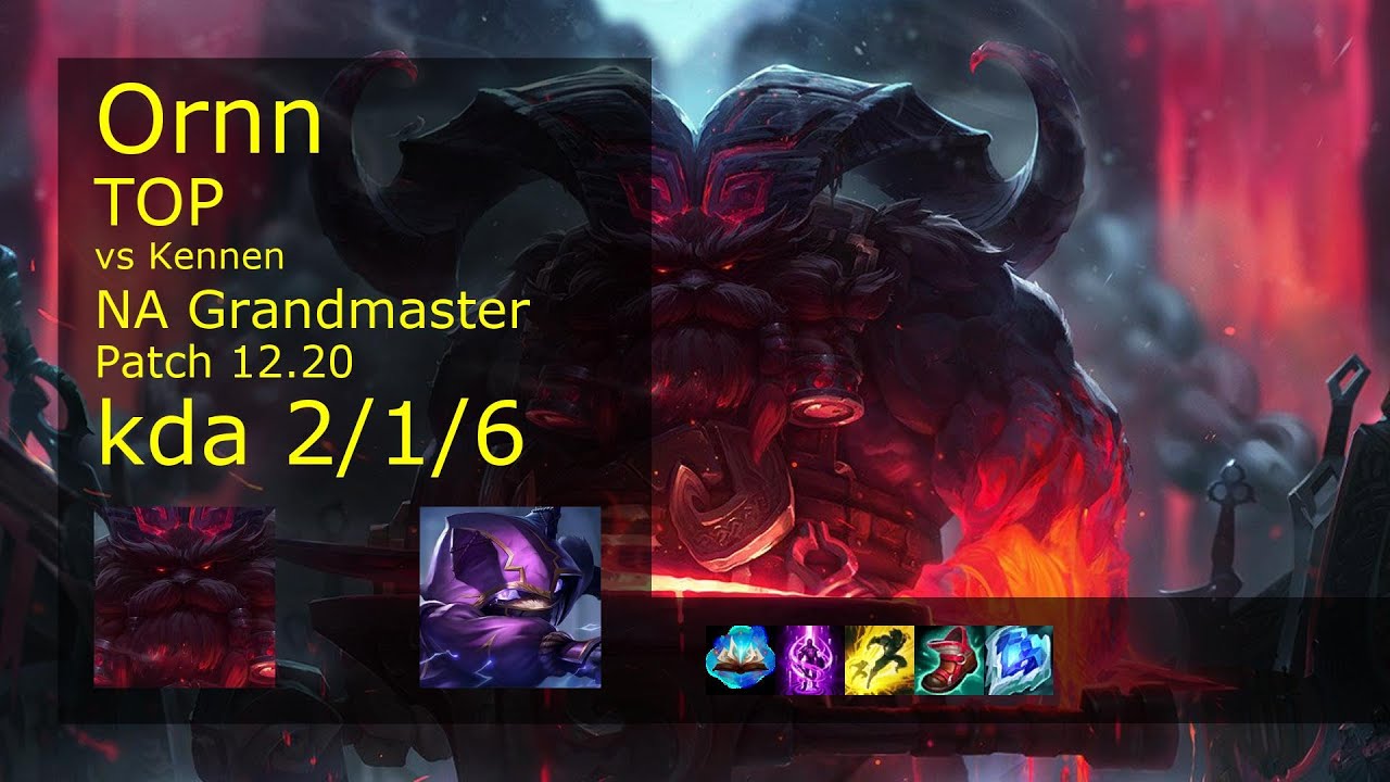 Rank 4 NA Ornn Top: Ornn vs Kennen