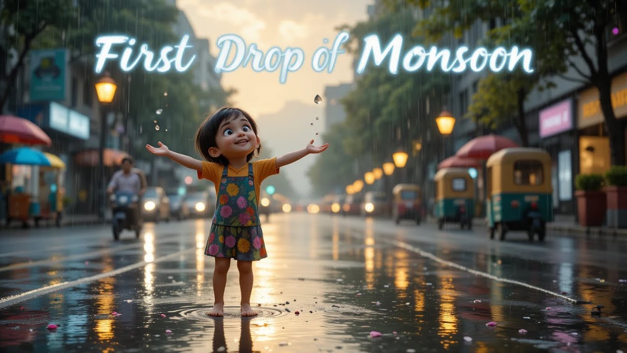 🎬☁️🎵 The First Drop of Rain & the City's First Smile – A Cinematic Rain Symphony