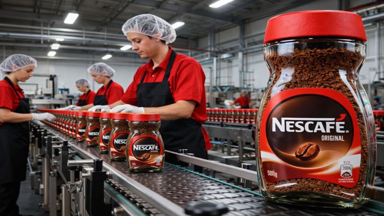 Inside a Modern Nescafé Coffee Factory | Complete Instant Coffee Manufacturing (Full Process)