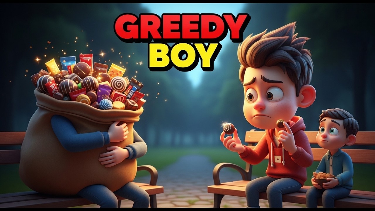 Greedy Boy Learns A Lesson | Kids Moral Story | Urdu Hindi Cartoon