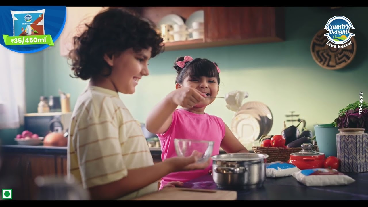 100% Buffalo Milk ki pure malai! Only with Country Delight