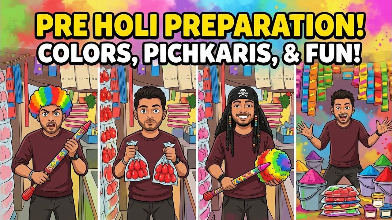 PRE HOLI PREPARATION 