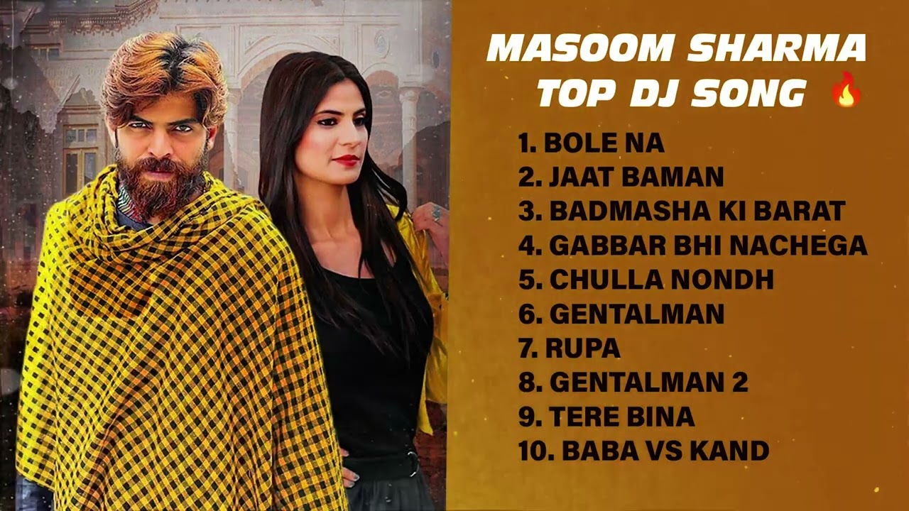 Masoom Sharma Banned Songs 2026 | Top 10 Hit Song | Latest Haryanvi Song | New Haryanvi Song