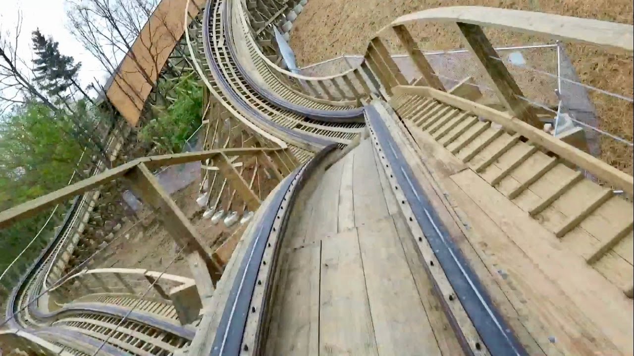 Mystic Timbers Front Seat POV 2017 FULL HD Kings Island