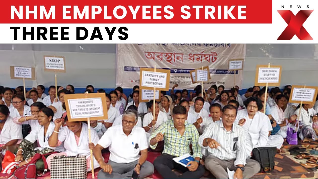 NHM Employees Begin Sit-In Strike | Three-Day Work Abstention Underway | NewsX