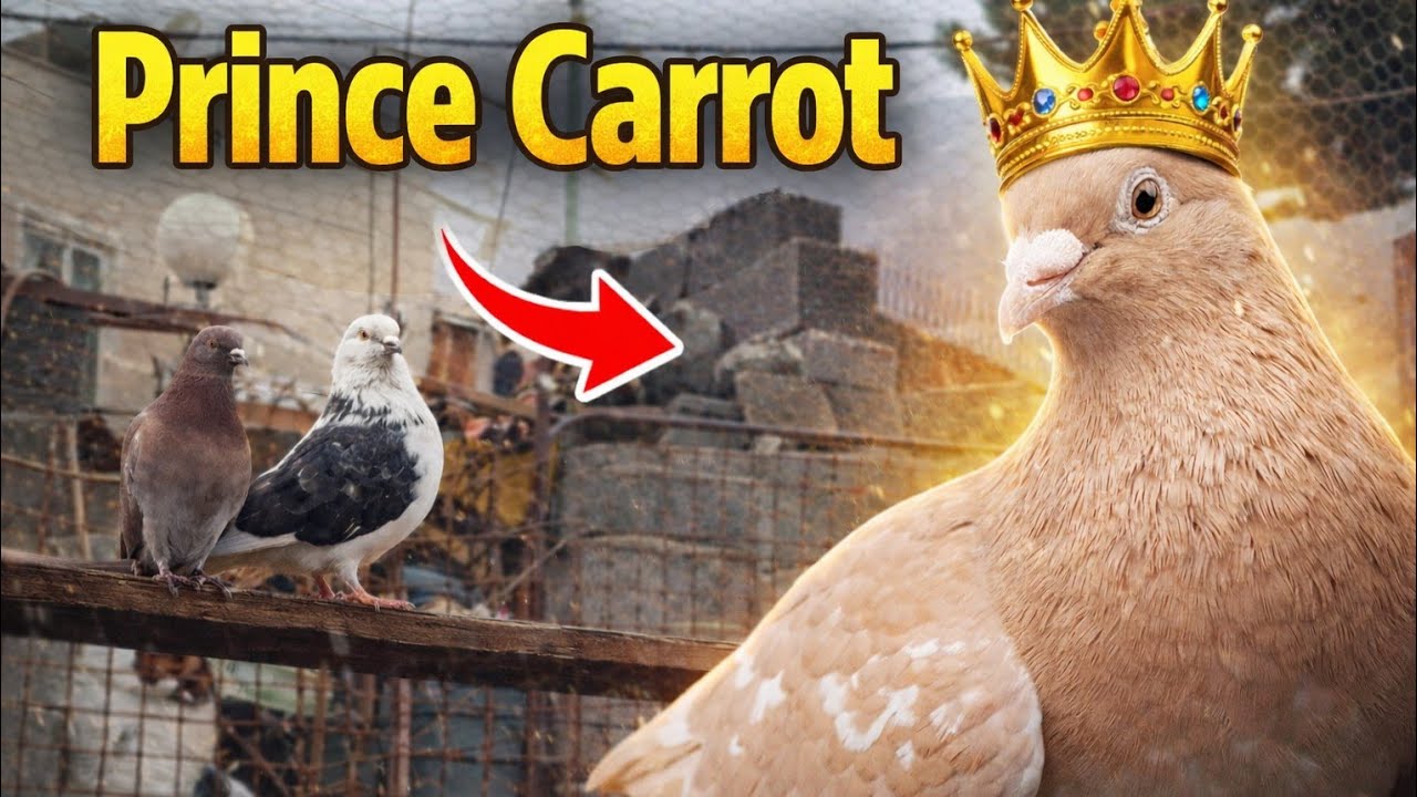 This Rare Yellow Pigeon Thinks He's a King! 👀👑/🕊شازده زردگ