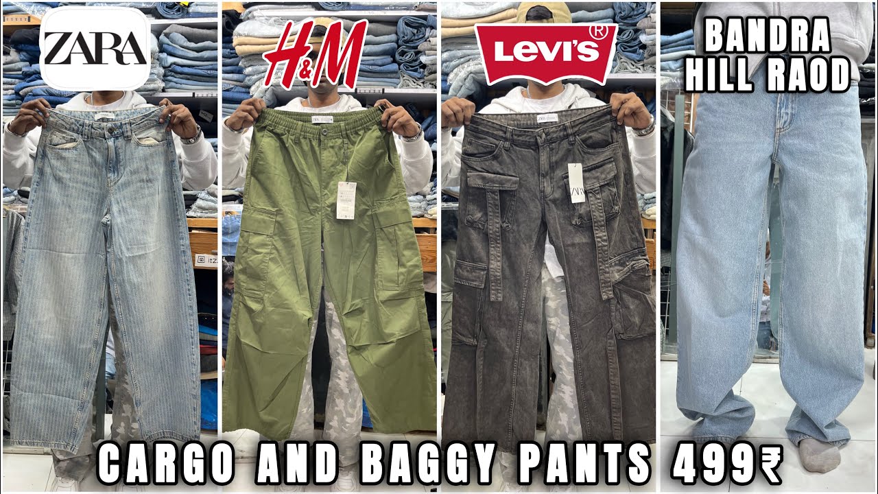 499₹ 🤑 CARGOS AND BAGGY PANTS | UNISEX | HILL ROAD, BANDRA