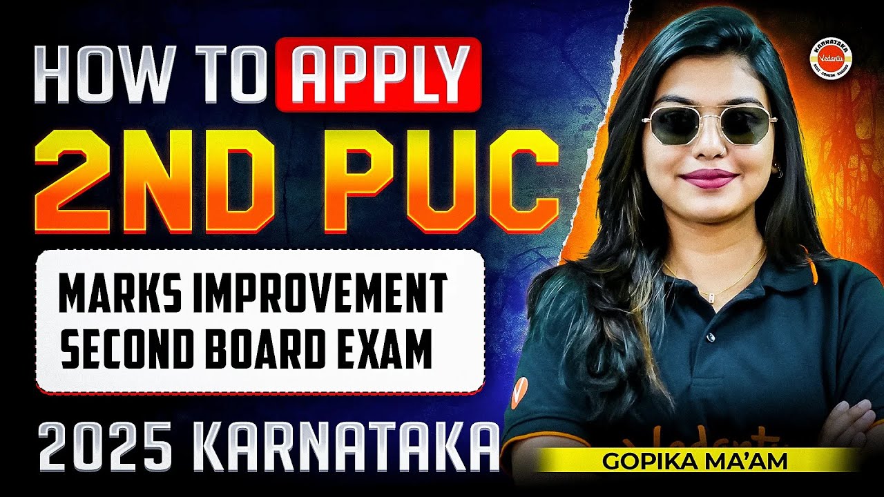 How To Register For 2nd PUC 2025 Exam-2 ONLINE And OFFLINE | Step-By-Step Process  I Gopika Ma'am