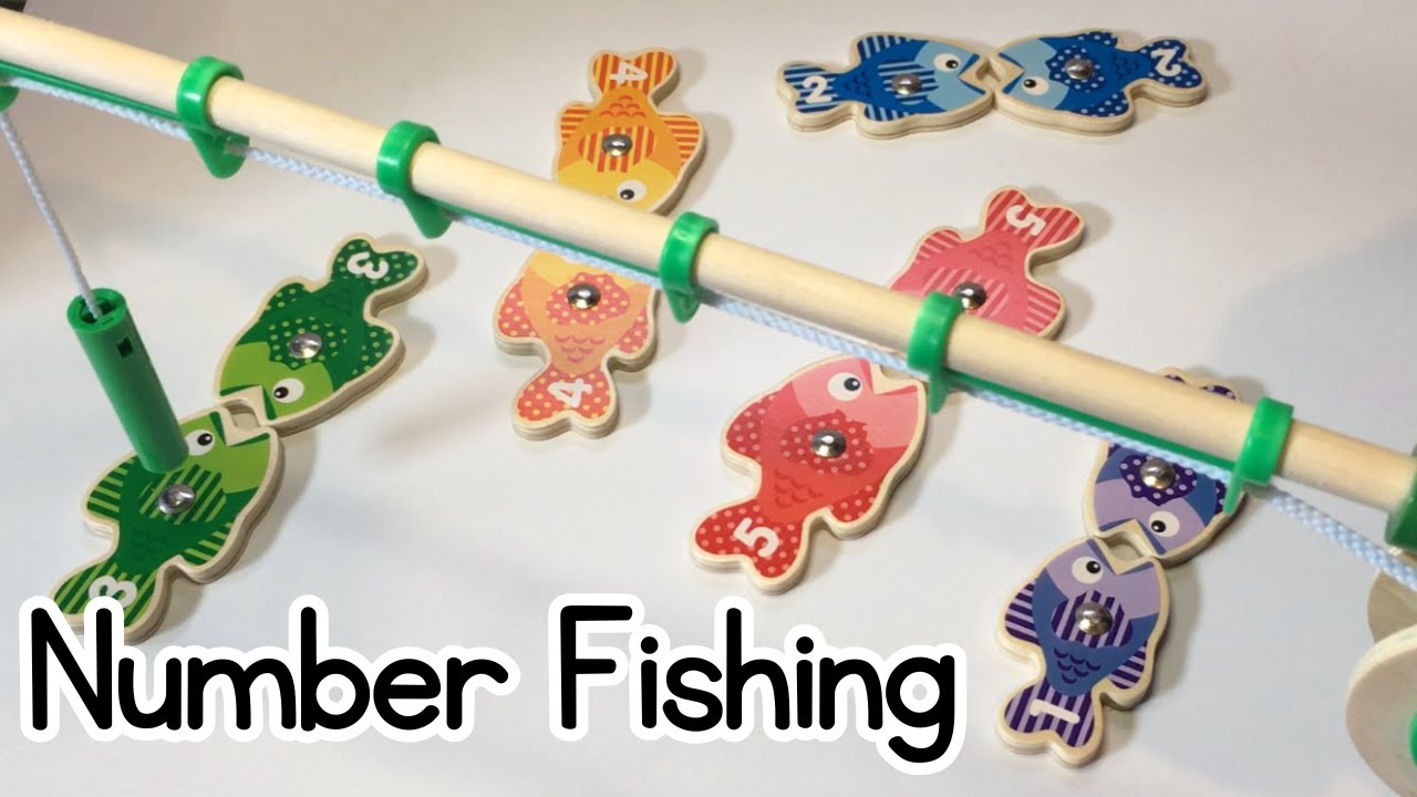 Fishing for Numbers - Learn Colors - Counting - Educational Video for Toddlers - @missmooseandme