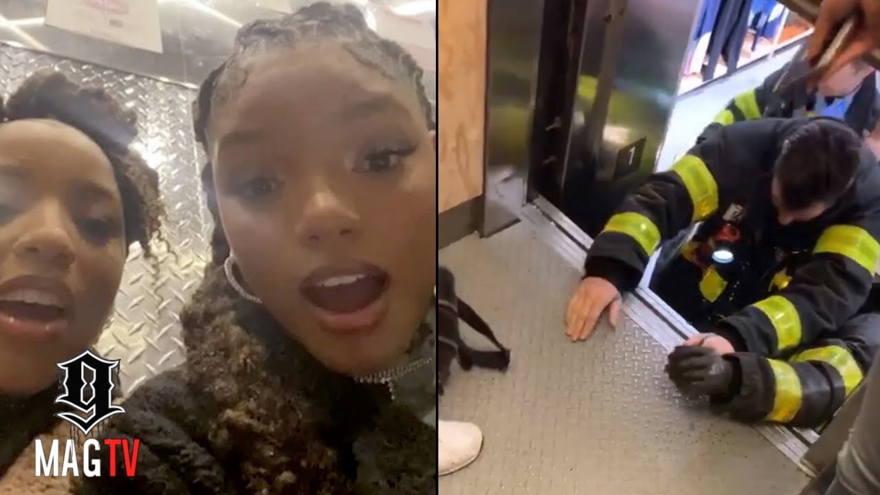 Chloe & Halle Bailey Get Stuck In A New York City Elevator! 🚒