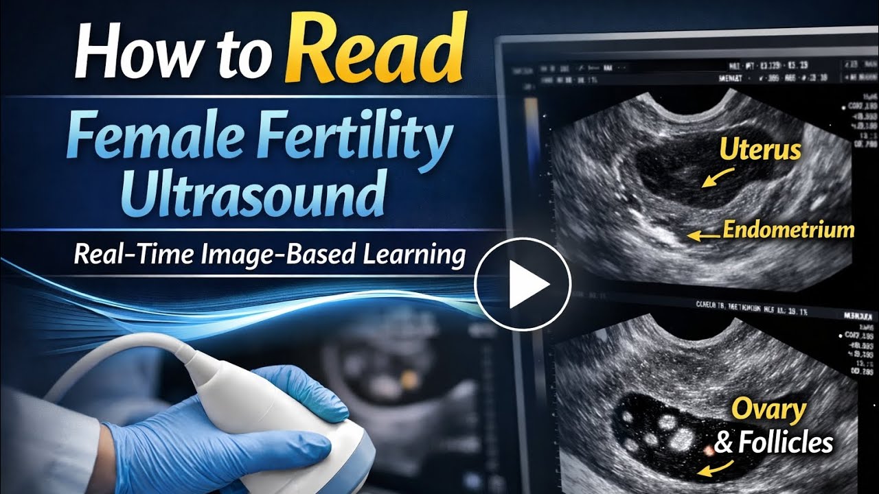 How to Read Female Fertility Ultrasound: Real-Time Image-Based Learning