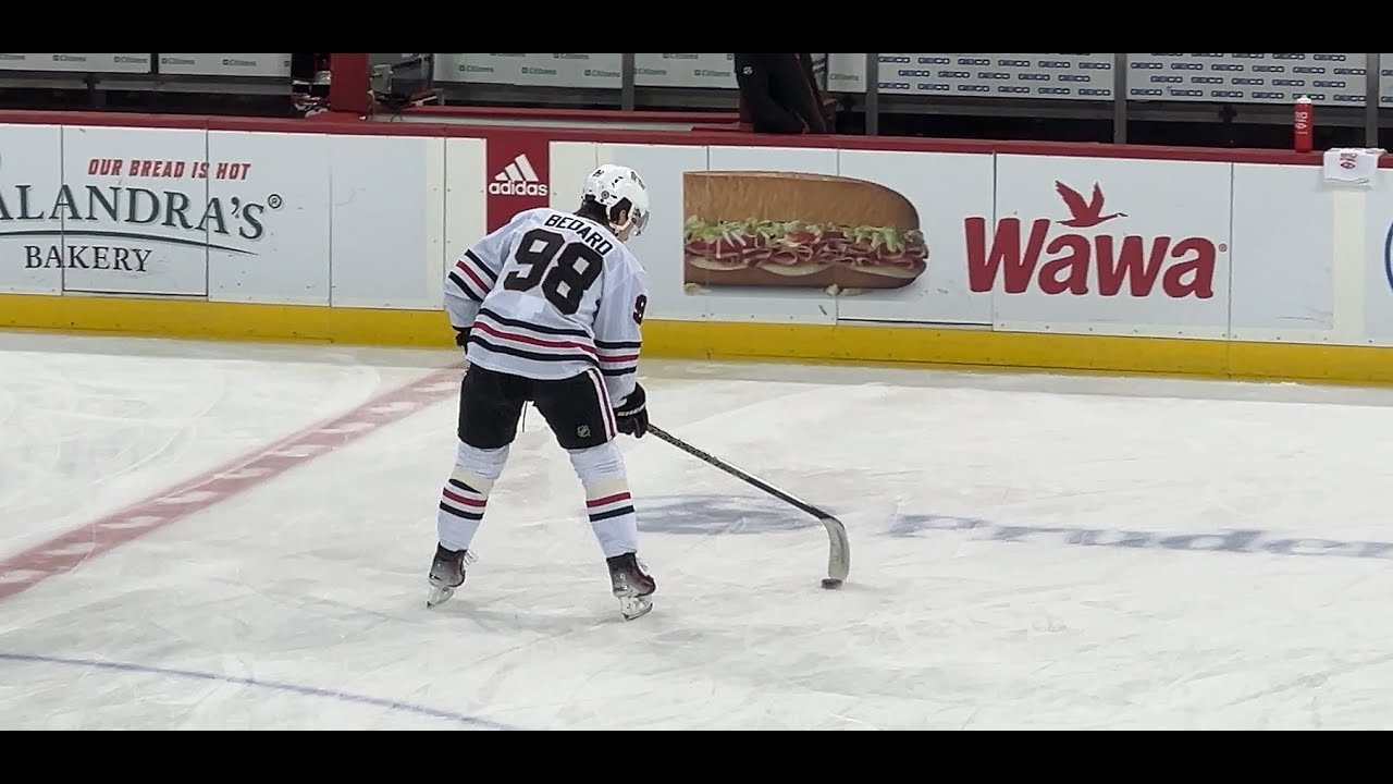 Connor Bedard Shows INSANE SKILL During Warmups 1/5/24 Chicago Blackhawks