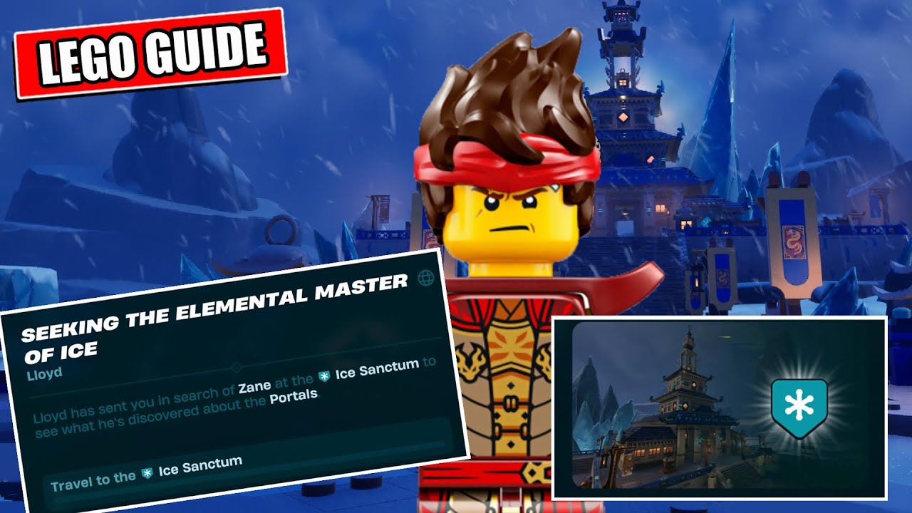 Fortnite Lego | Как найти Зейна, Мастера Ледяной Стихии (Ледяное Святилище)