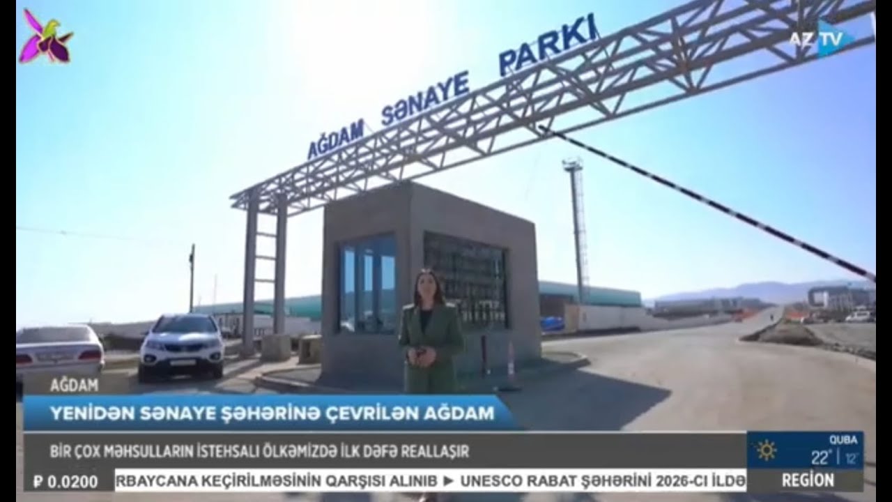 Ağdam rayonunu ölkənin sənaye mərkəzinə çevirən sənaye parkı